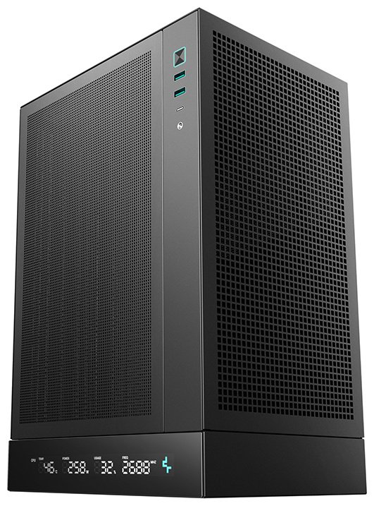 Корпус Deepcool CH170 DIGITAL BK черный купить,NaN