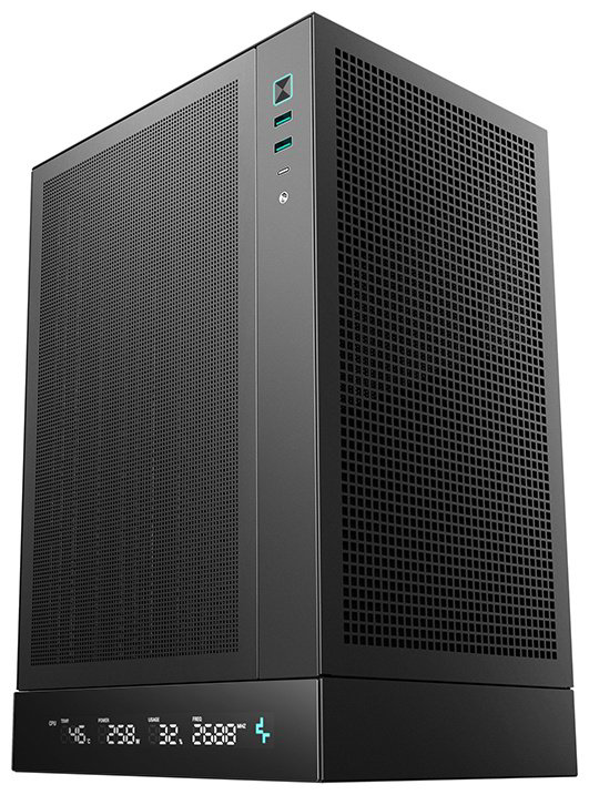 Корпус Deepcool CH170 DIGITAL BK черный купить,NaN