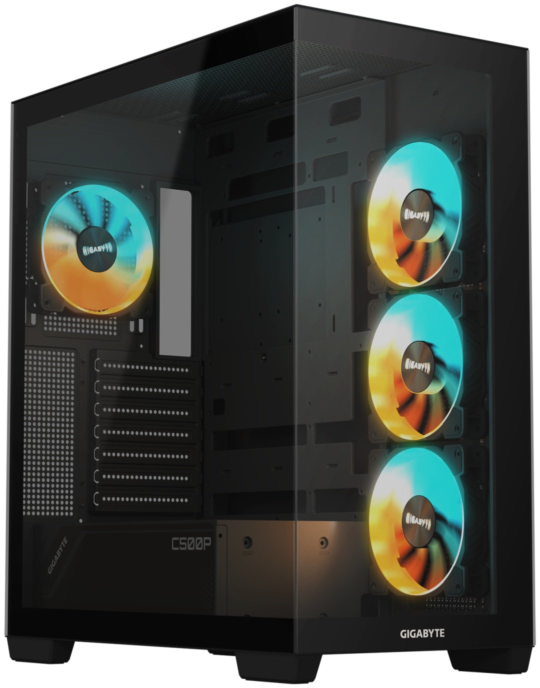 Корпус GIGABYTE GB-C500P ST черный купить,NaN