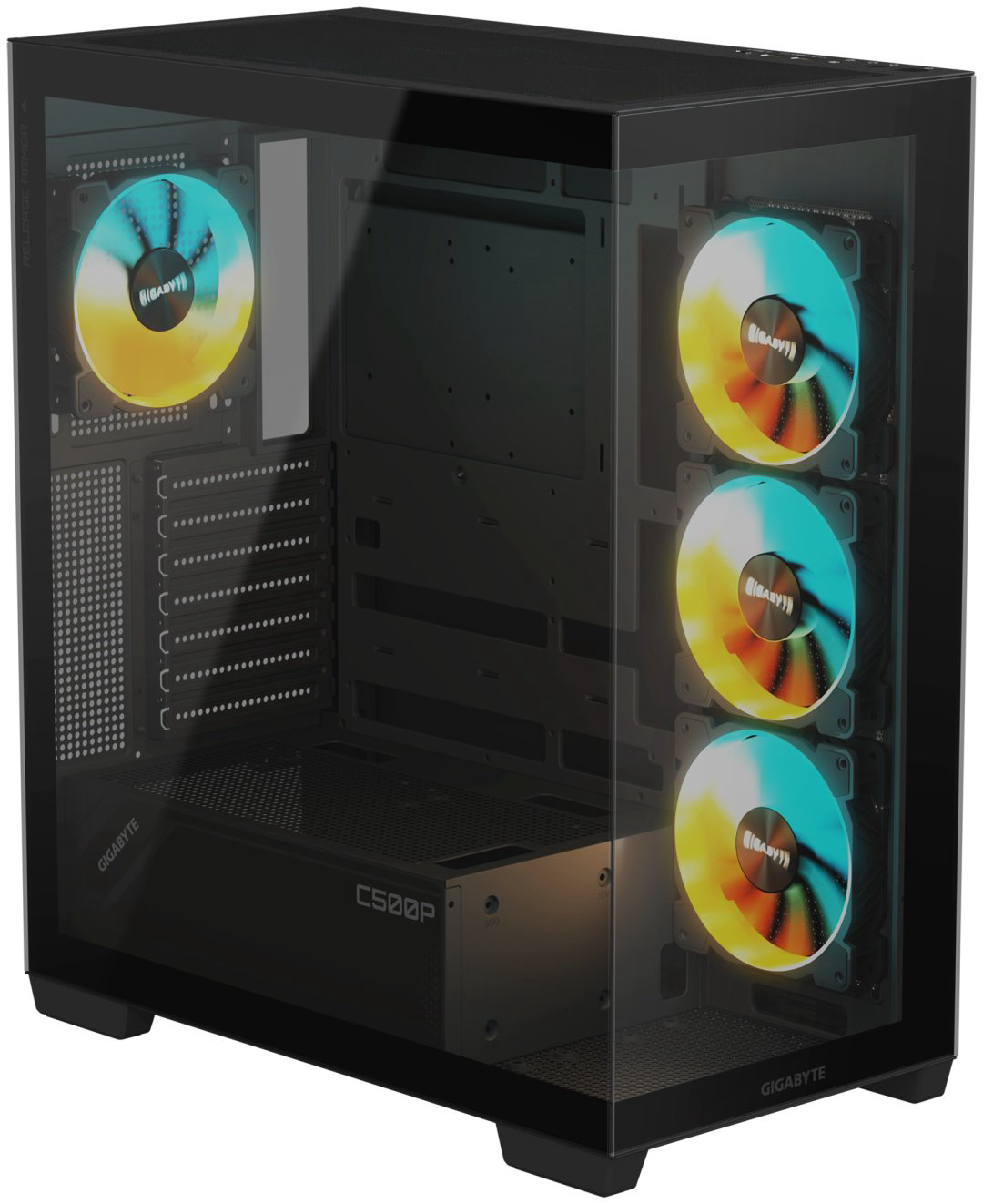 Корпус GIGABYTE GB-C500P ST черный купить,NaN