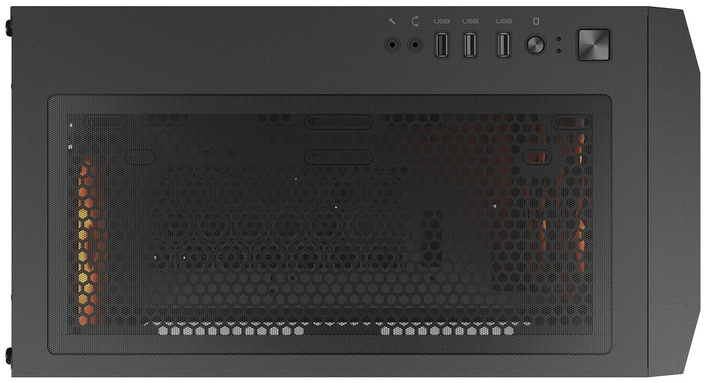 Корпус COUGAR Uniface Mini RGB CGR-55C9B-RGB черный купить,NaN