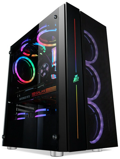 Корпус 1STPLAYER B7-BK-4M3C4 черный