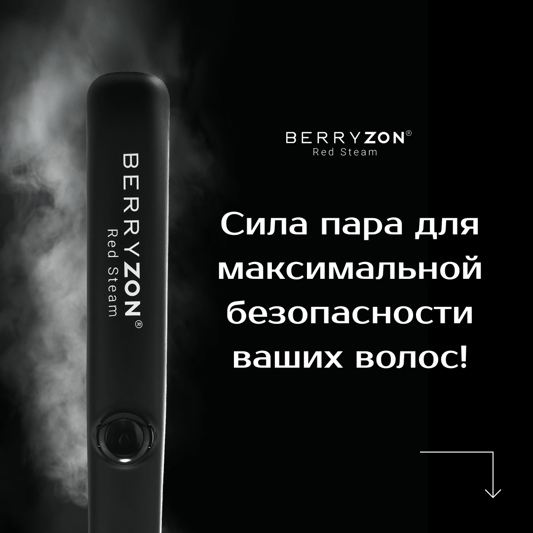 Выпрямитель паровой BerryZon Red Steam черный  купить,NaN
