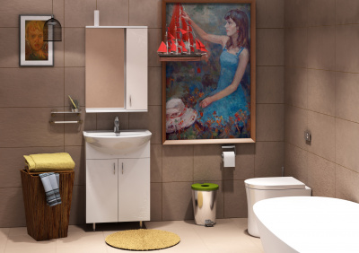 Тумба Corozo Ассоль 60 K407484 белая купить,NaN