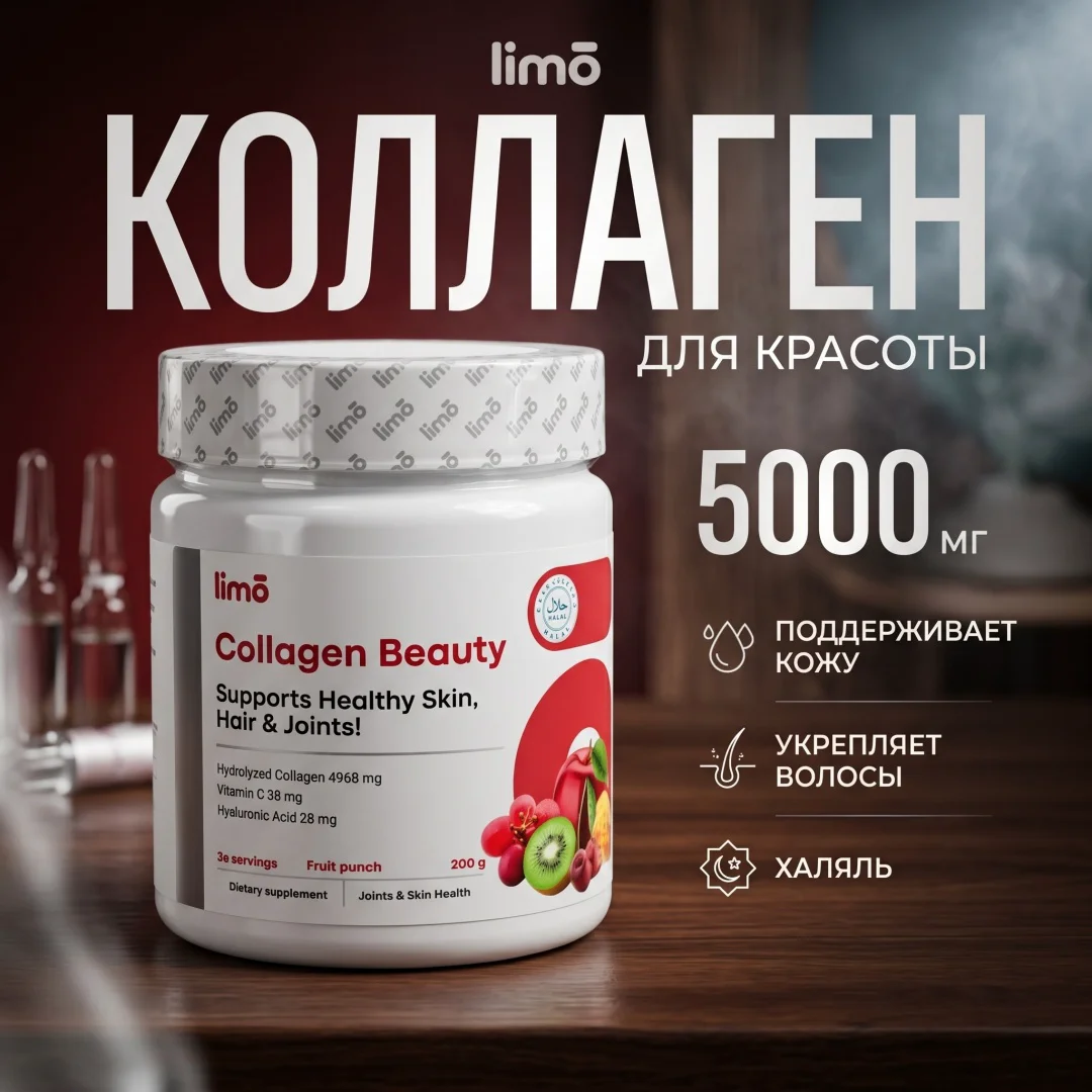 Коллаген Limo Collagen Beauty фруктовый пунш 200гр