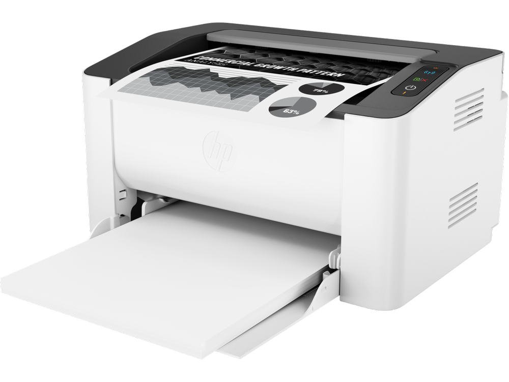Принтер HP Laser 107w 4ZB78A белый купить,NaN