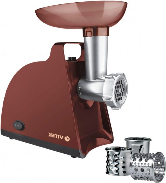 Мясорубка Vitek VT-3613 бордовая купить,NaN