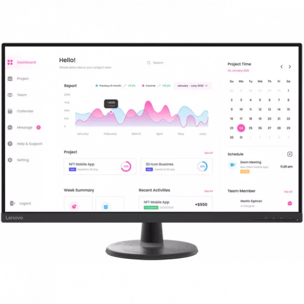 Монитор Lenovo 66FCGAC2EU D32-40 31.5" черный