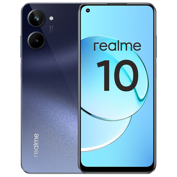 Смартфон Realme 10 8/256GB Rush Black + Весы напольные Realme Smart Scale RMH2011 Blue купить,0