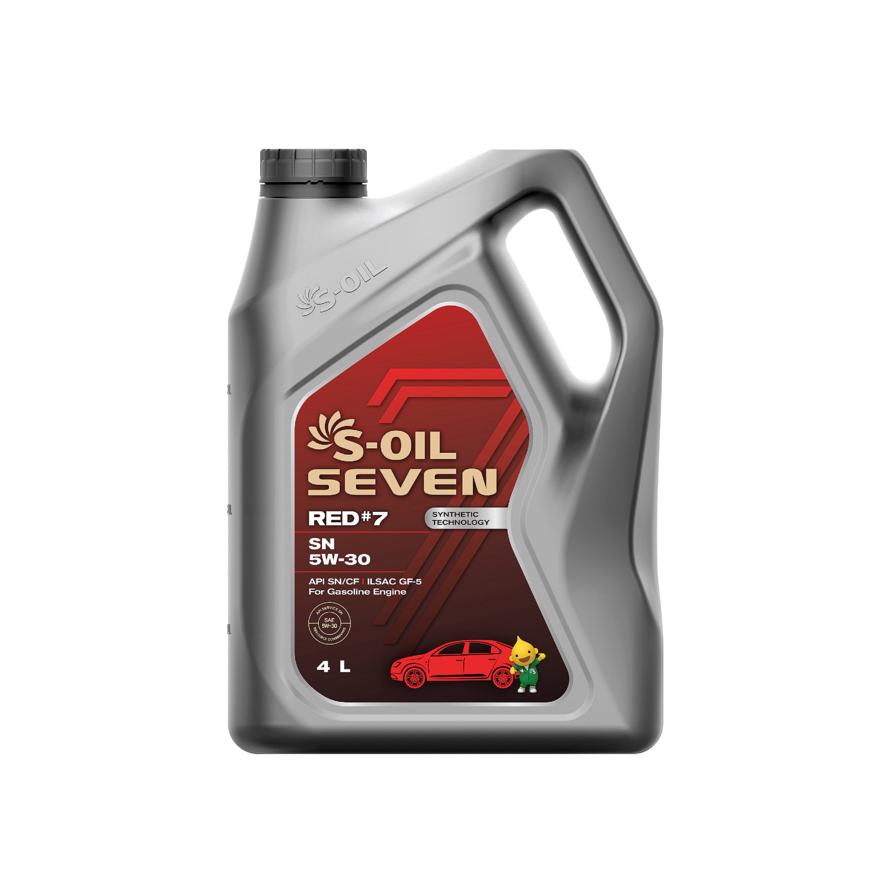 Моторное масло S-Oil 7 Red #7 5W30 SN/CF 4 л купить,NaN