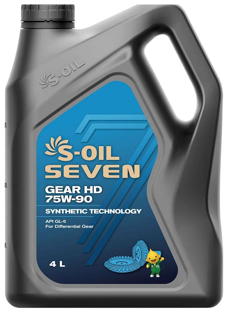 Трансмиссионное масло S-Oil 7 Gear HD 75W-90 4 л