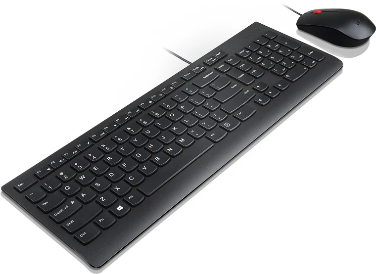 Клавиатура и мышь Lenovo Essential Wired Combo 4X30L79912 черная 
