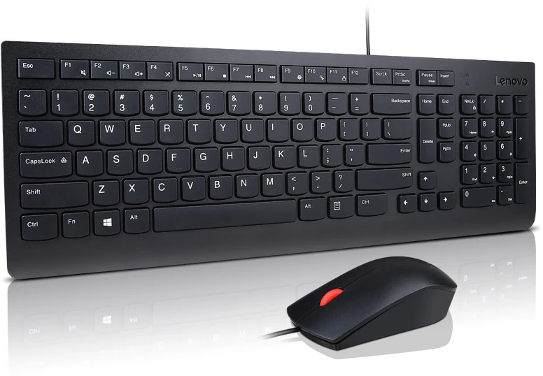 Клавиатура и мышь Lenovo Essential Wired Combo 4X30L79912 черная - ForteMarket Клавиатура и мышь Lenovo Essential Wired Combo 4X30L79912 черная купить,0
