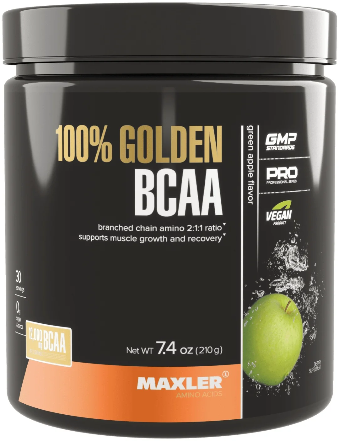 BCAA Maxler 100% Golden BCAA зеленое яблоко 210 гр