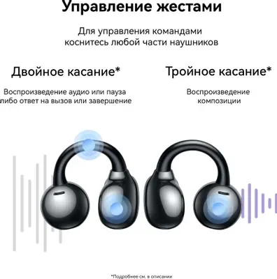 Наушники Huawei FreeClip Black купить,NaN