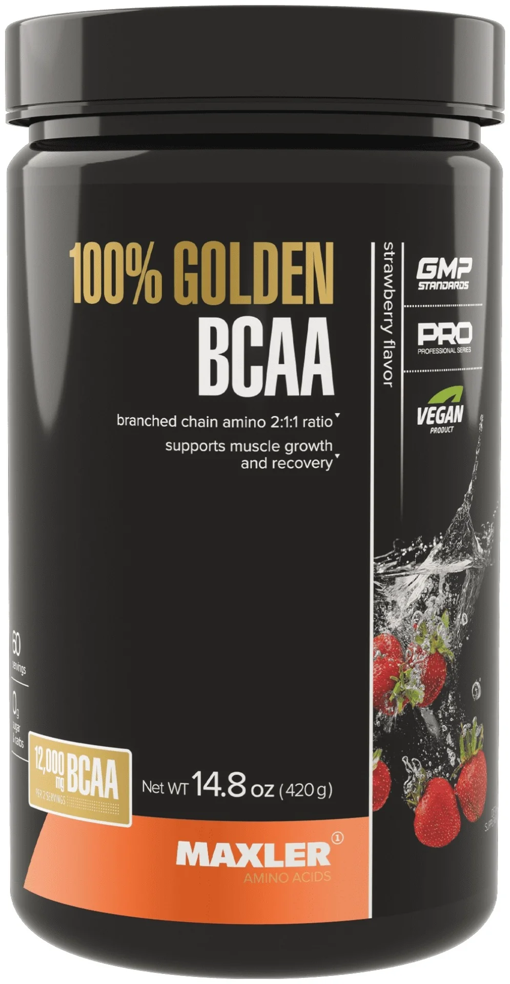 BCAA Maxler 100% Golden BCAA клубника 420 гр