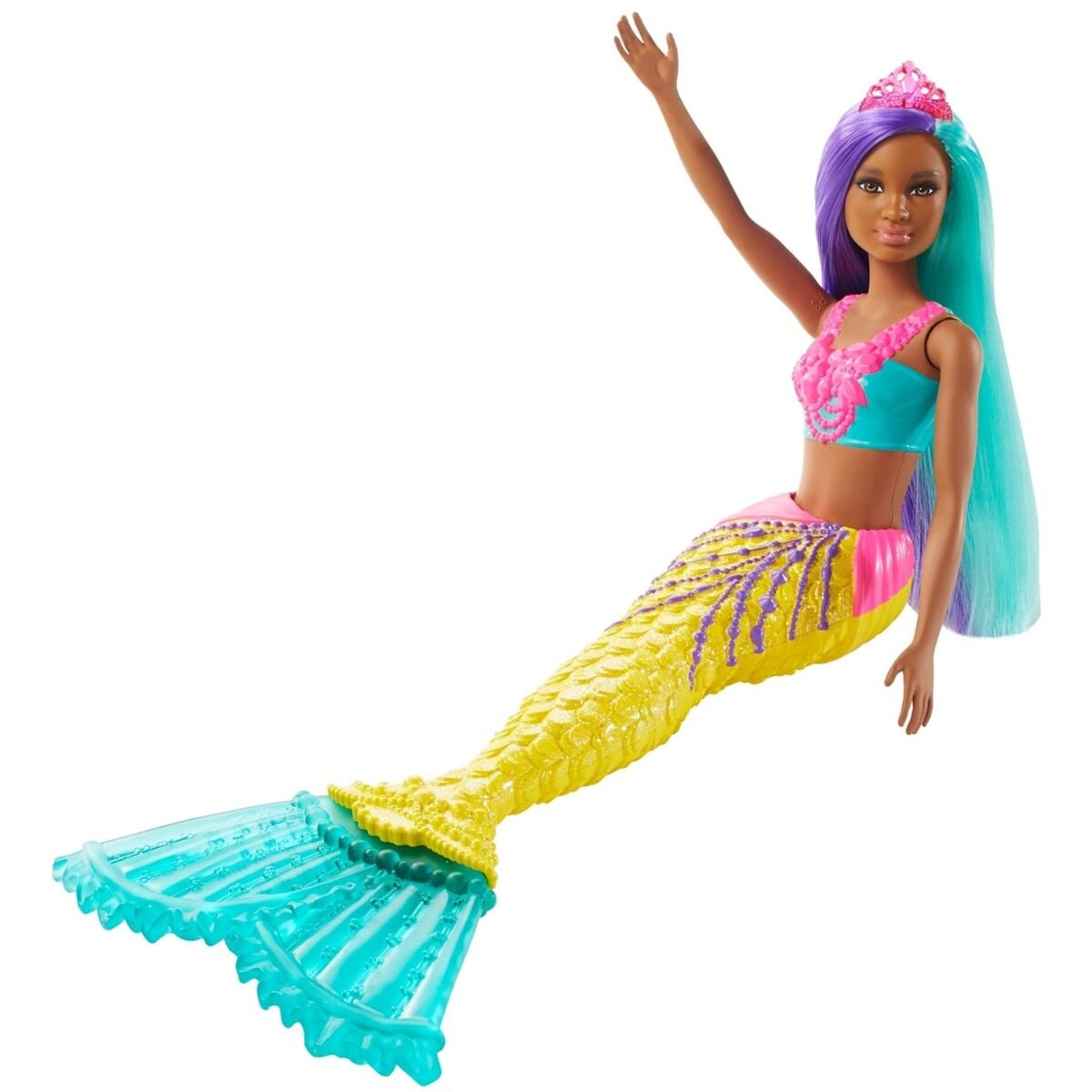 Кукла  Barbie   Дримтопия Русалочка  в бирюзовом топе  GJK07/GJK10 купить,NaN