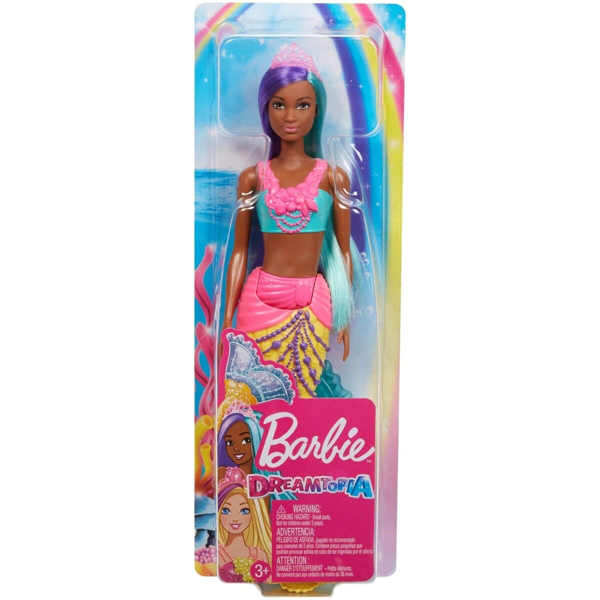 Кукла  Barbie   Дримтопия Русалочка  в бирюзовом топе  GJK07/GJK10 купить,NaN
