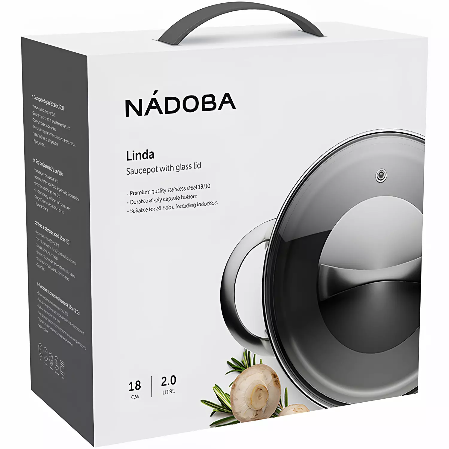 Кастрюля Nadoba Linda 796013 18 см 2 л