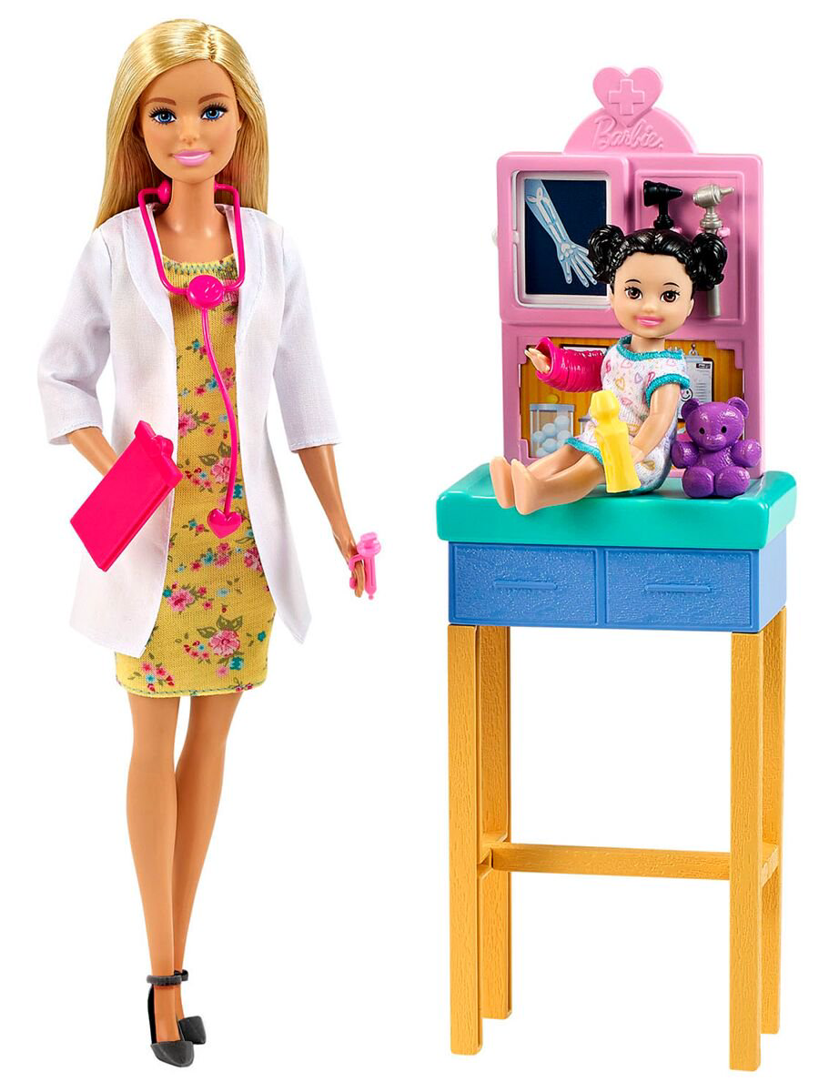 Кукла  Barbie  Кем быть? Врач-педиатр  FXP000 купить,NaN