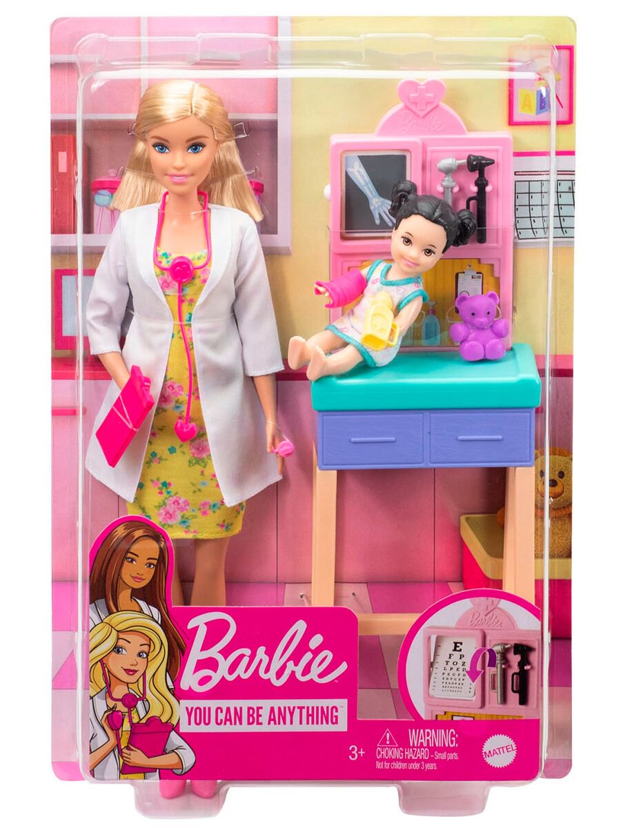 Кукла  Barbie  Кем быть? Врач-педиатр  FXP000 купить,NaN
