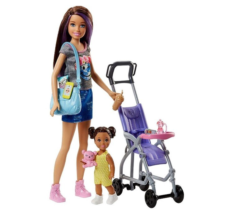 Кукла  Barbie  Няня  коляска FHY97/FJB00 купить,NaN