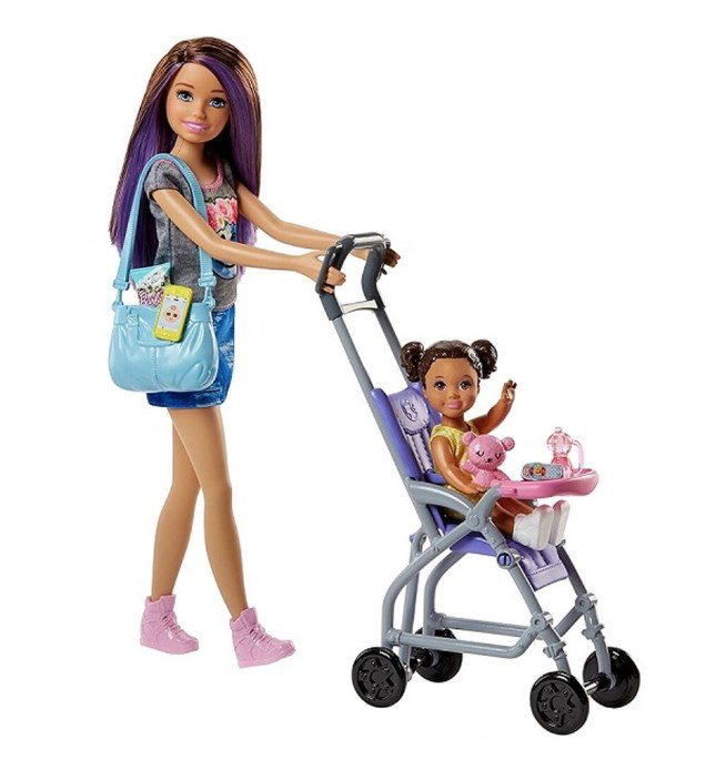 Кукла  Barbie  Няня  коляска FHY97/FJB00 купить,NaN