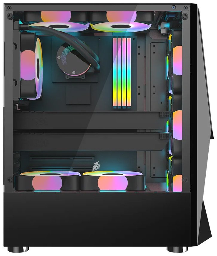 Корпус 1STPLAYER DK-3-BK DK-3-BK-1F5M-2F5S черный