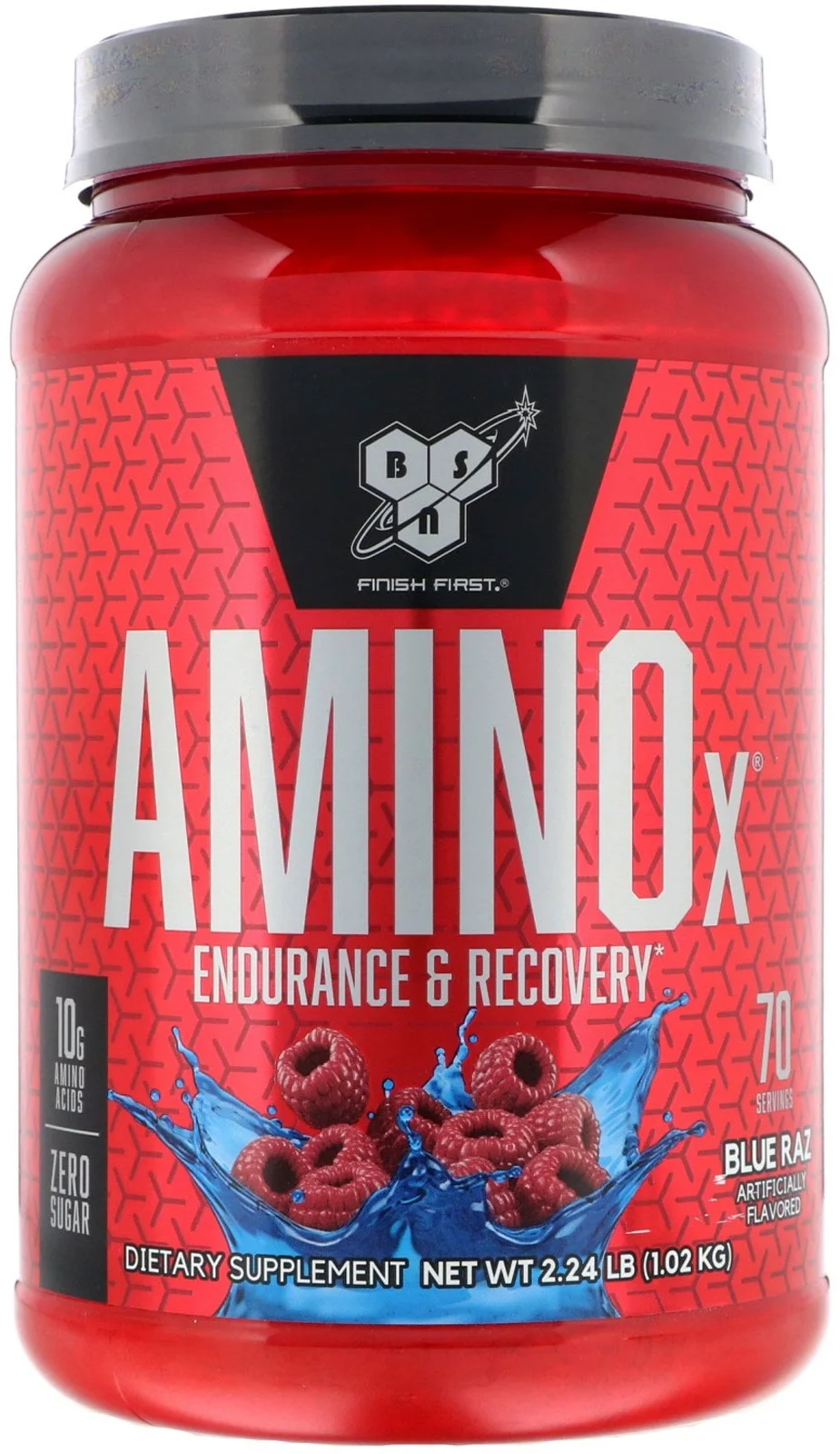 Аминокислоты BSN Amino X 2.4 lbs голубая малина 1020 гр