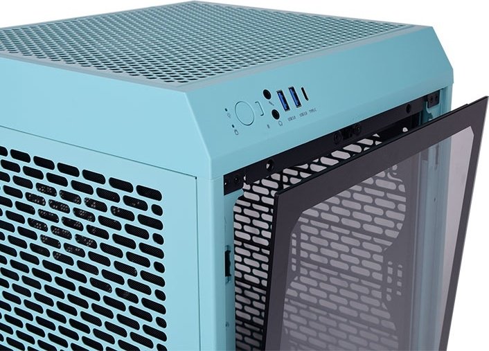 Корпус Thermaltake The Tower 200 CA-1X9-00SBWN-00 голубой
