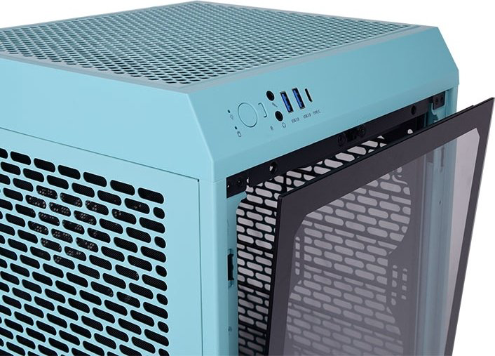 Корпус Thermaltake The Tower 200 CA-1X9-00SBWN-00 голубой купить,64019
