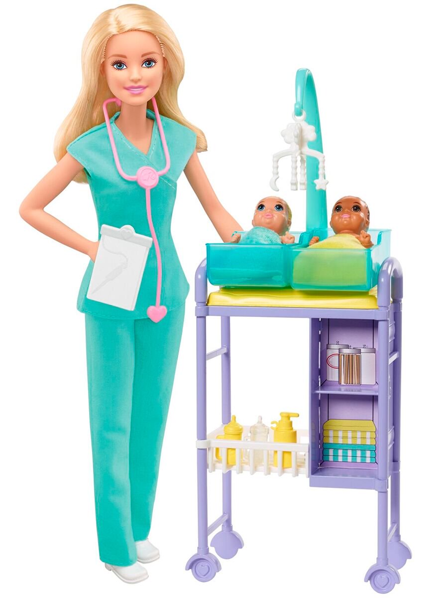 Кукла  Barbie  Кем быть? Детский доктор