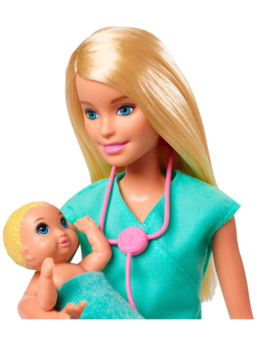 Кукла Barbie Кем быть? Детский доктор - ForteMarket Кукла Barbie Кем быть? Детский доктор купить,0
