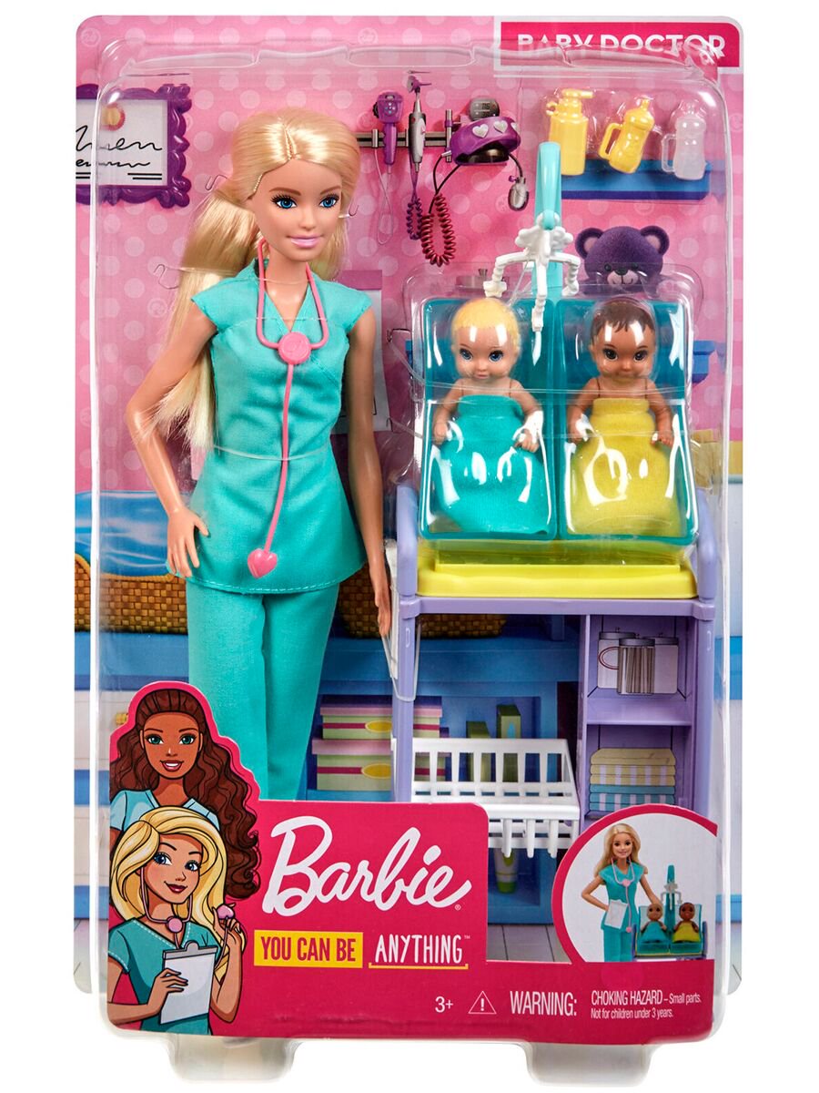 Кукла Barbie Кем быть? Детский доктор - ForteMarket Кукла Barbie Кем быть? Детский доктор купить,0