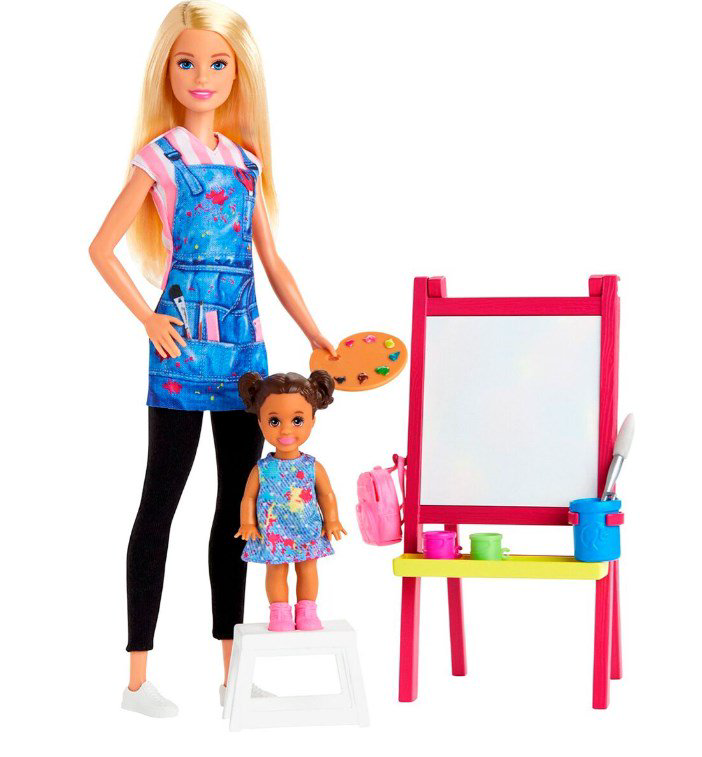 Кукла  Barbie  Кем быть?  Учитель рисования купить,NaN
