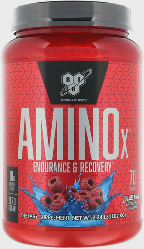 Аминокислоты BSN Amino X 2.4 lbs голубая малина 1020 гр