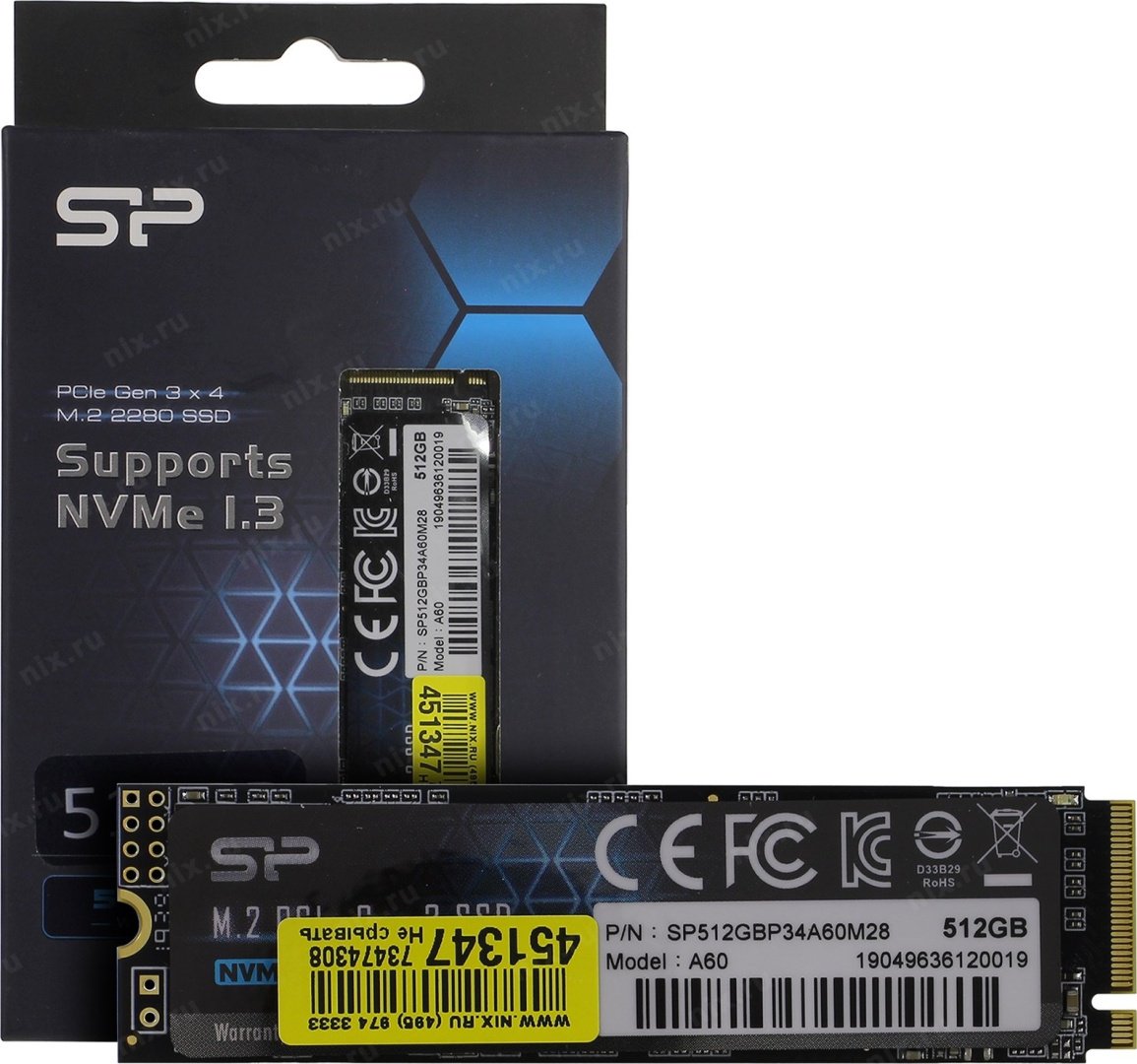 Silicon Power A60 SP512GBP34A60M28 512Gb купить,NaN