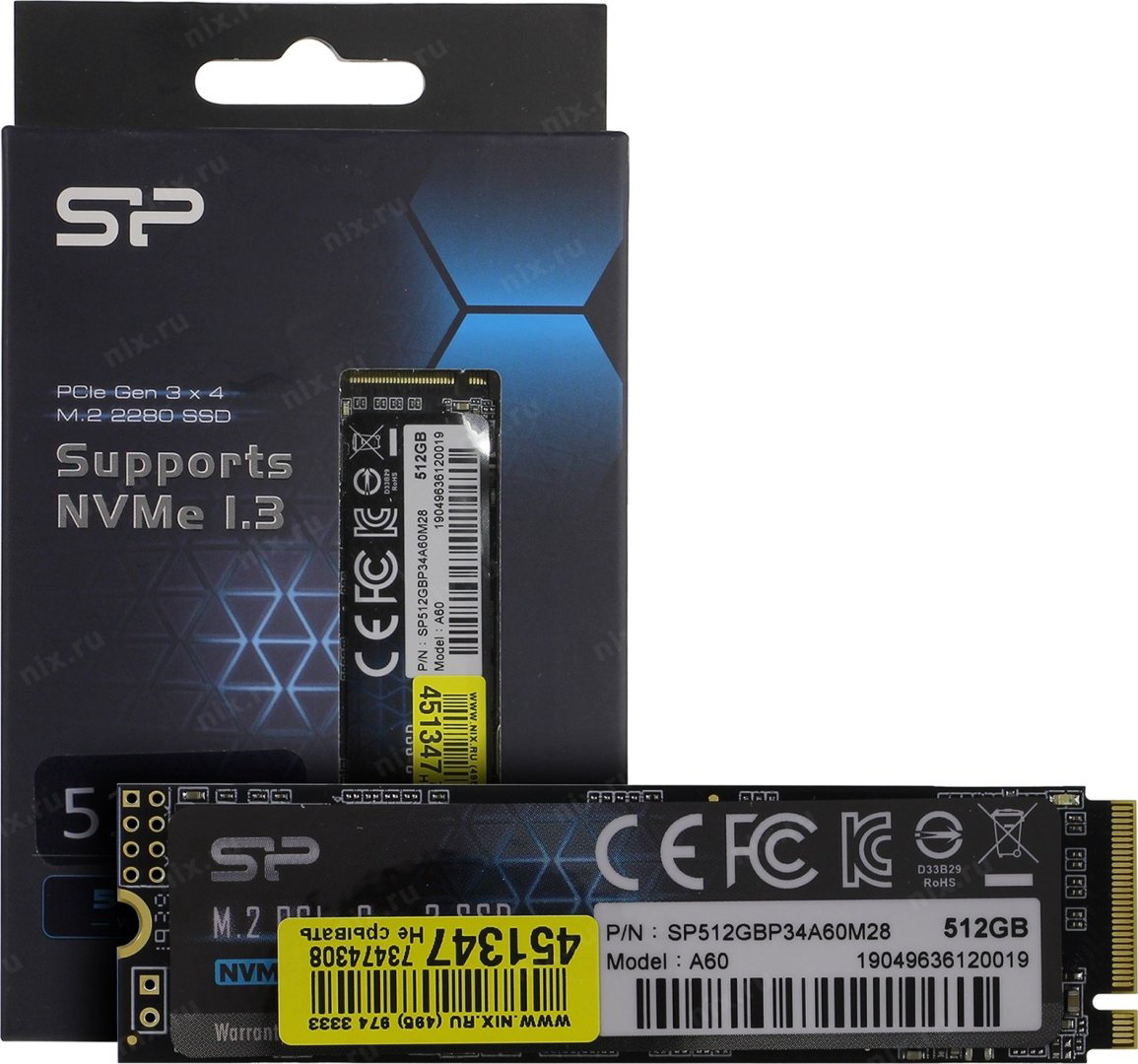 Silicon Power A60 SP512GBP34A60M28 512Gb купить,NaN