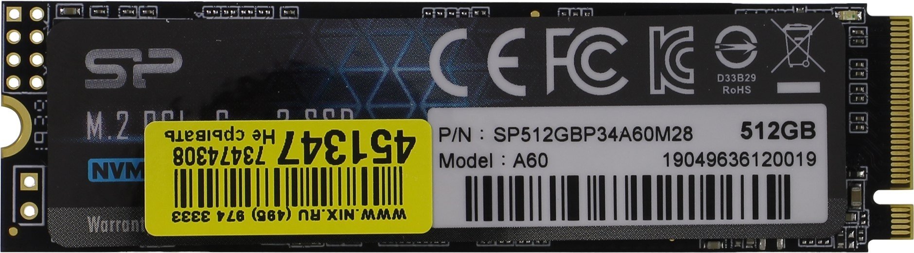 Silicon Power A60 SP512GBP34A60M28 512Gb купить,NaN