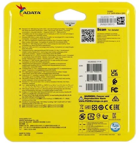 SSD ADATA ASU650SS-1TT-R 1000 Гб купить,NaN