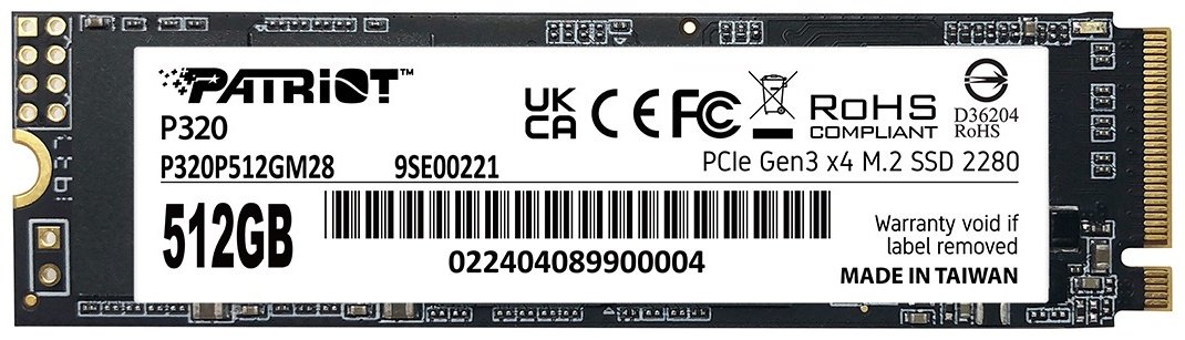 SSD Patriot P320 P320P512GM28 512 Гб купить,NaN