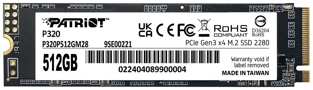 SSD Patriot P320 P320P512GM28 512 Гб купить,NaN