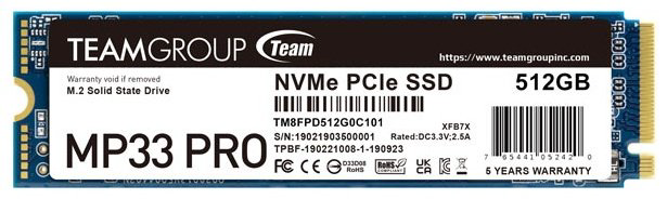 SSD Team Group TM8FPD512G0C101 512 ГБ
