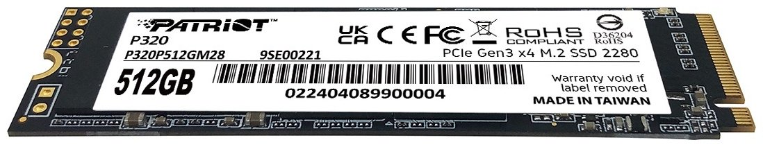 SSD Patriot P320 P320P512GM28 512 Гб купить,NaN