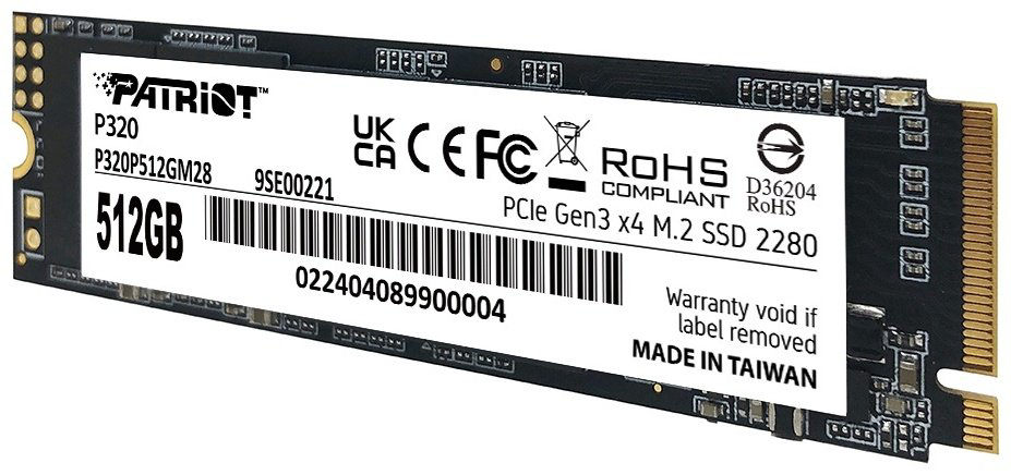 SSD Patriot P320 P320P512GM28 512 Гб купить,NaN