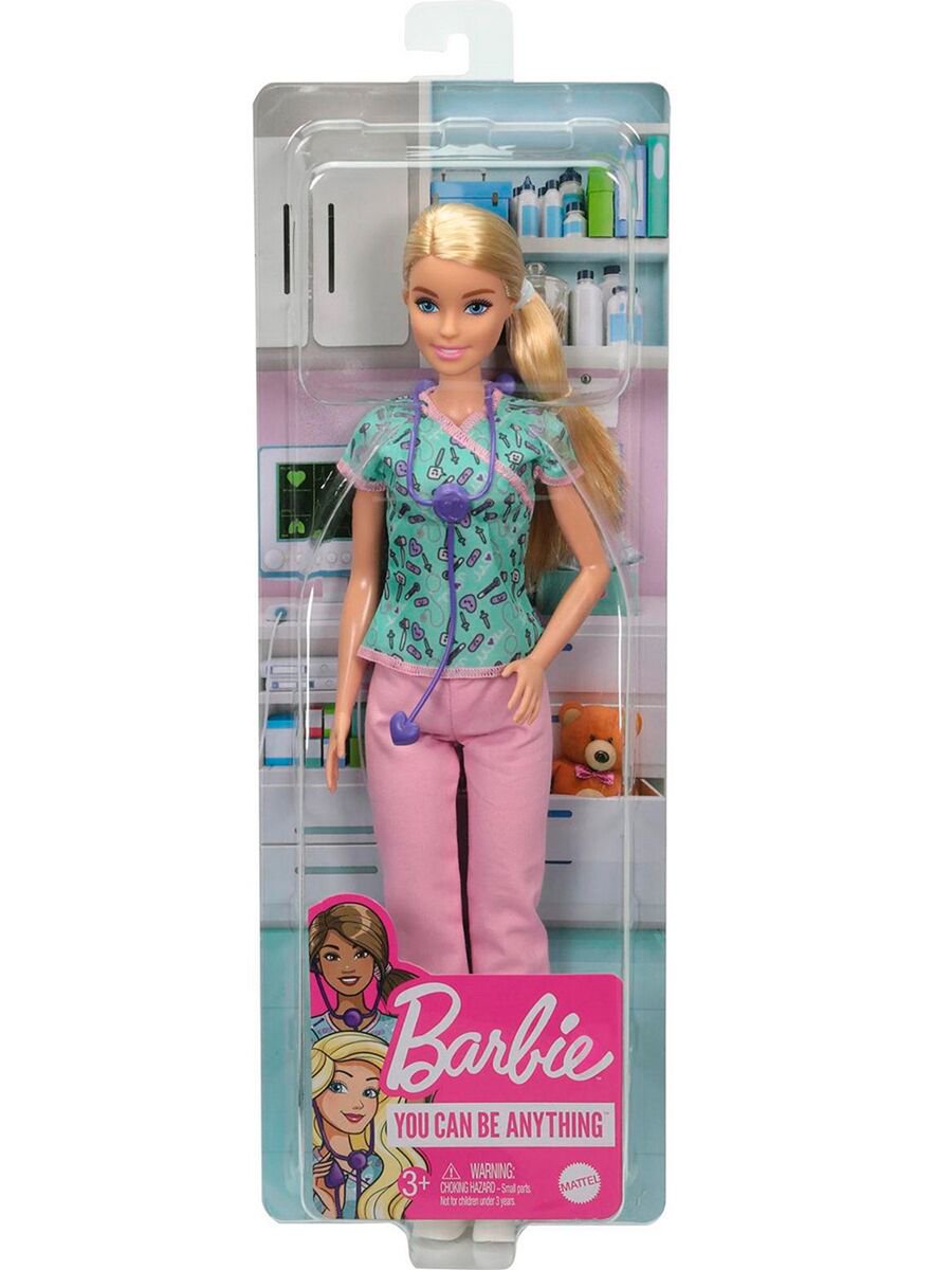 Кукла  Barbie  Кем быть? Медсестра GTW390 купить,NaN