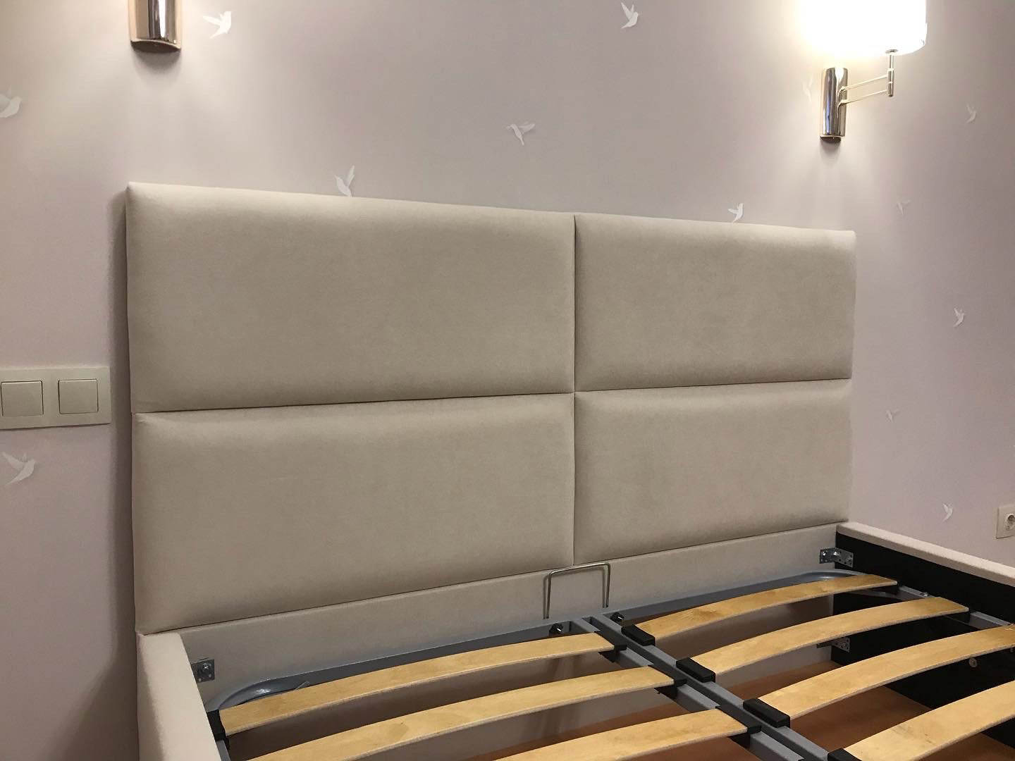 MEBEL EXCLUSIVE Квадро двуспальная, 140x200 см (без матраса, подъёмный механизм) бежевый купить,NaN
