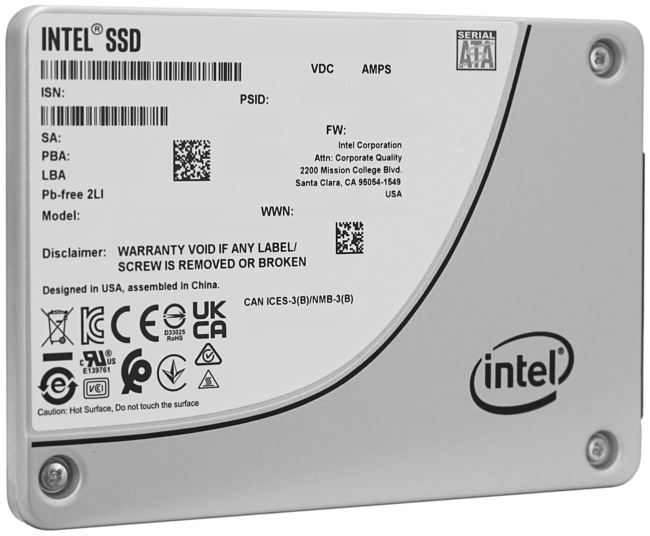 SSD Intel SSDSC2KG038TZ01 3840 ГБ купить,NaN
