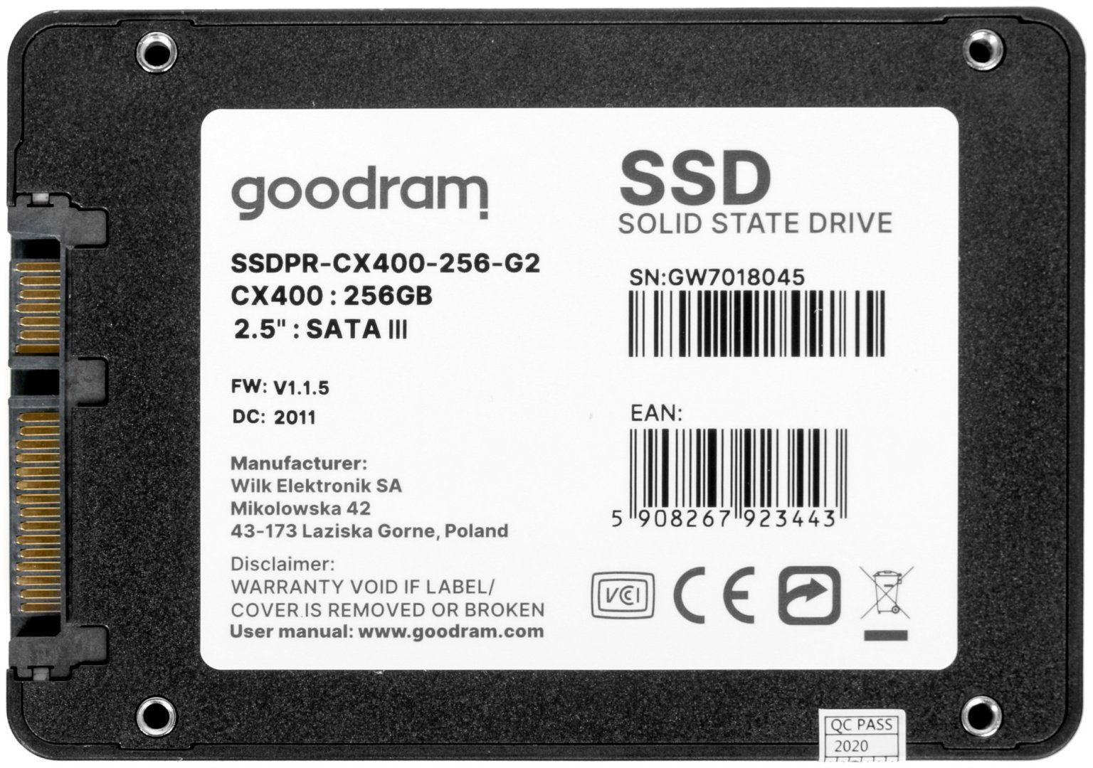 SSD GOODRAM SSDPR-CX400-256-G2 256 ГБ купить,NaN
