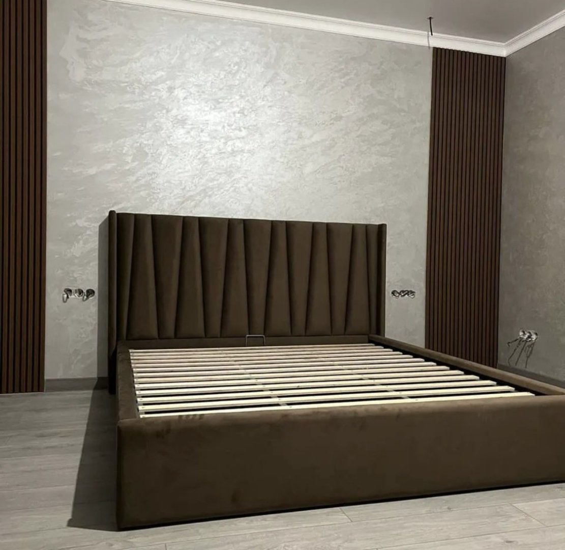 Кровать 27, 200x200 см, подъёмный механизм, коричневый купить,NaN